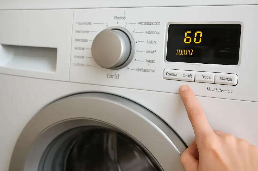 بررسی تنظیمات دستگاه لباسشویی