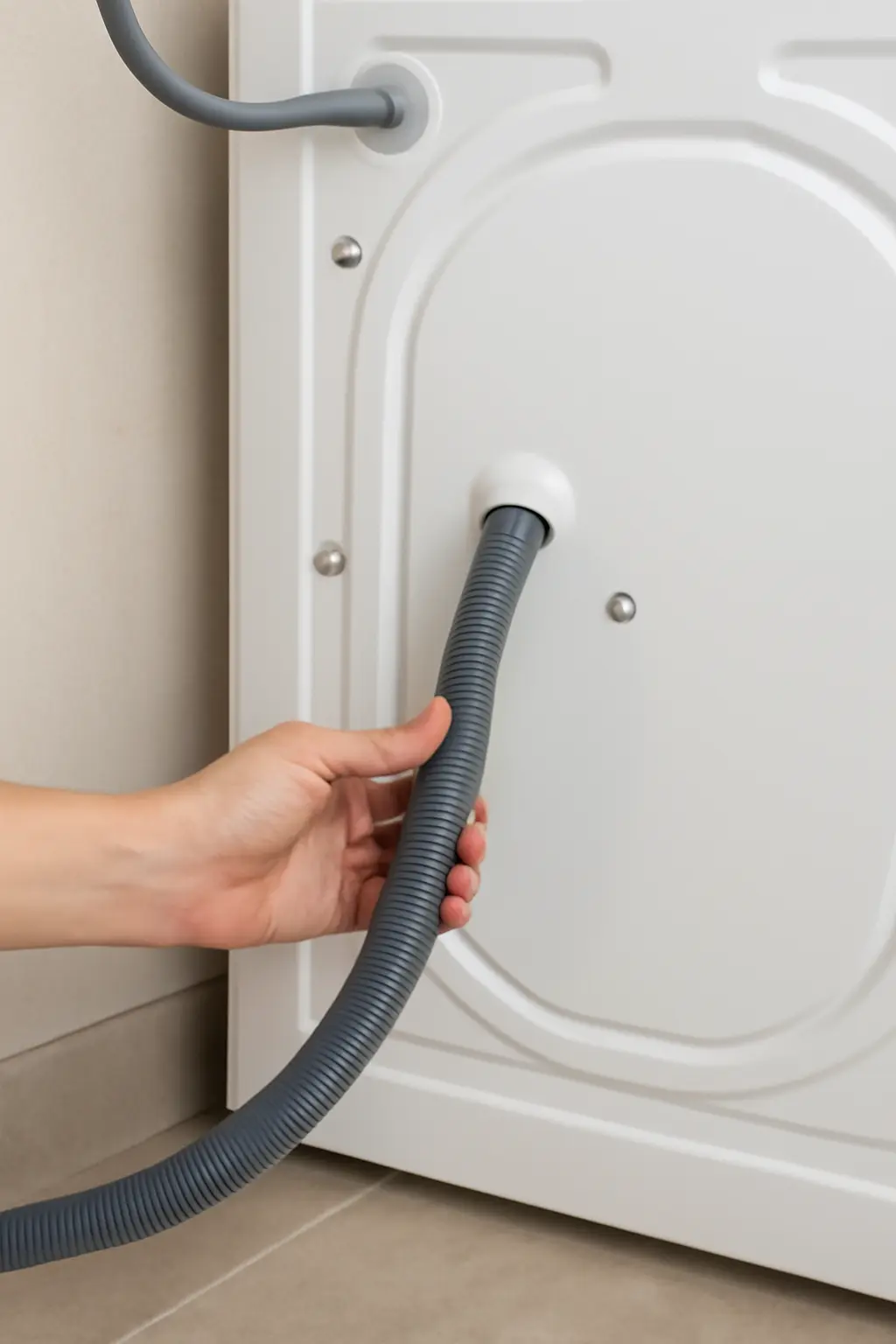 آیا شلنگ تخلیه ماشین لباس شویی مسدود شده است؟